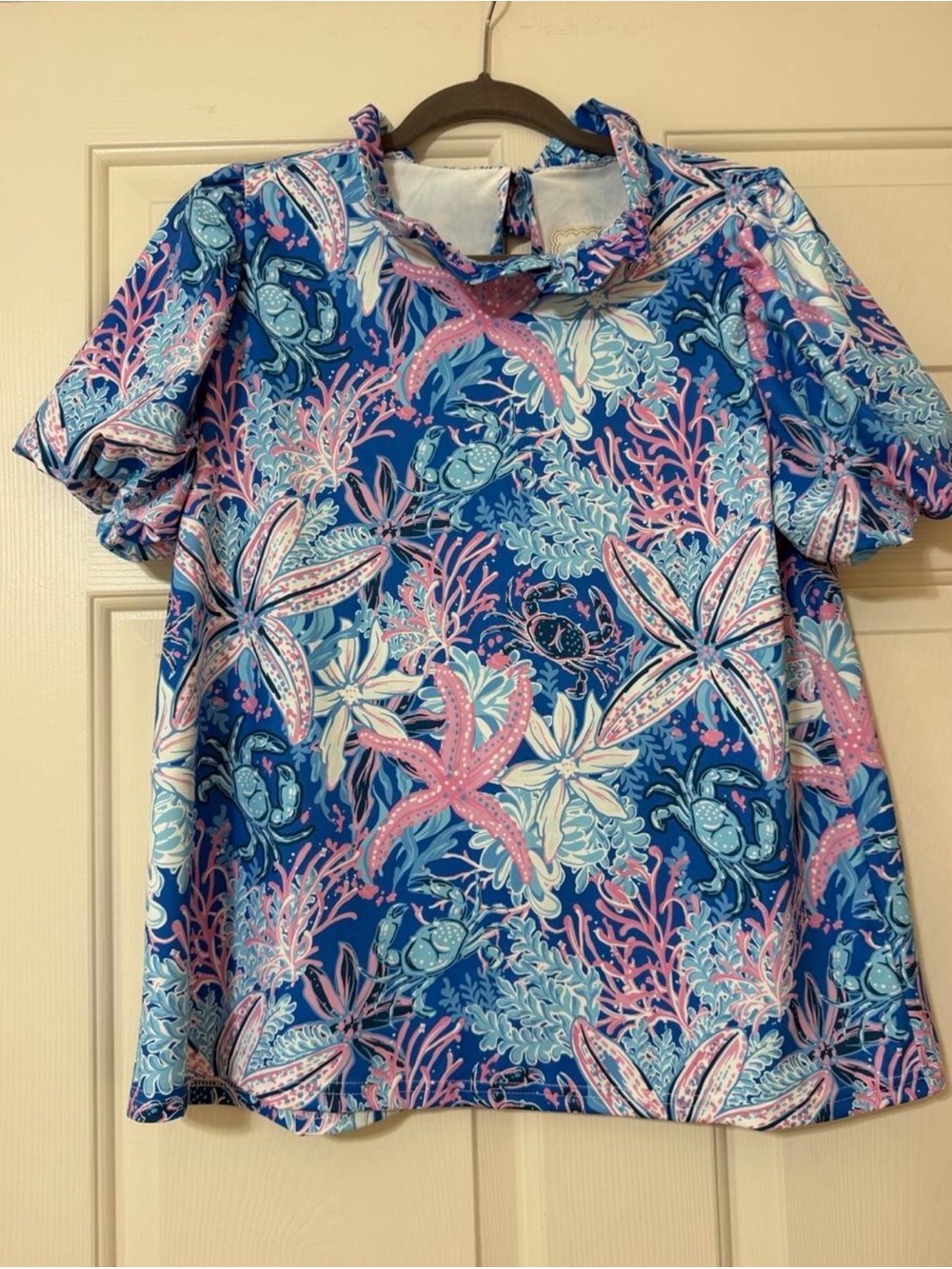 Simply Southern Blue & Pink Sea Life Pullover